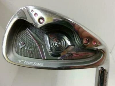 BRIDGESTONE TOUR STAGE V-IQ CL 2010 PINK 7PC LADIES A-FLEX IRONS SET GOLF CLUBS - Image 1 of 4