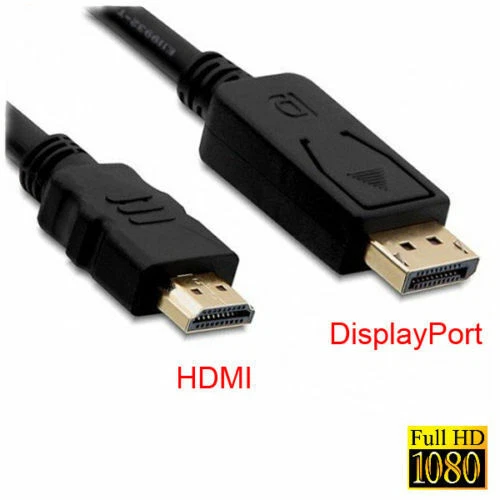 15 Ft DisplayPort DP to HDMI Cable For HDTV LED LCD PC Mac 1080p Full HD - Image 1 of 1