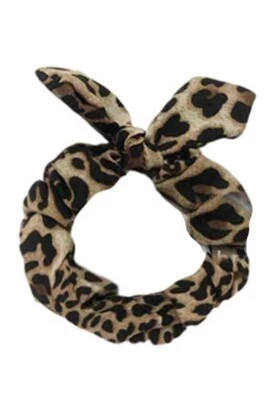 Do Everything in Love Women Teen Fashion Soft Brown Leopard scrunchie - Image 1 of 3