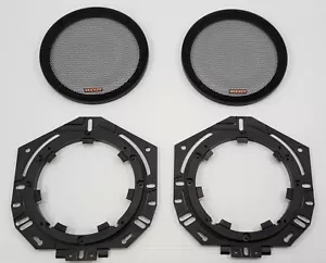D) Kicker KS Serie 6-3/4" Lautsprecher Mesh Bildschirm Gitter und Adapter Halterungen - Bild 1 von 9