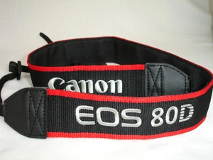 Canon EOS 80D CAMERA NECK STRAP , Genuine , GUC - Picture 1 of 6