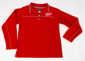 Detroit Red Wings Hockey Polar Fleece Top Nike Boys Size XL/20 Embroidered Logo - Picture 1 of 5