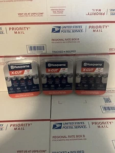 Husqvarna X-Cut Kettensägenkette — 3/8 Zoll x 0,050 Zoll – passend für 12 Zoll Stab – S93G – 3er Pack - Bild 1 von 8