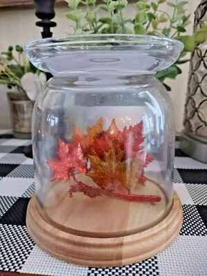  Bath & Body Works FALL LEAVES CLOCHE  3-WICK CANDLE HOLDER ~  NEW IN BOX - Image 1 of 3