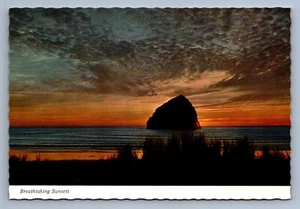 Postcard Vtg Oregon Beautiful Sunset Nature Ocean Pacific Northwest 4x6 - Picture 1 of 2