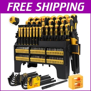 Complete 140-Piece Tool Set with Precision Screwdrivers & Magnetic Functionality - Picture 1 of 11