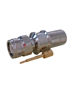 TNC Male LMR-600 Coaxial Connector TC-600-TM-X Times Microwave Crimp Solder HAM - Image 1 of 4