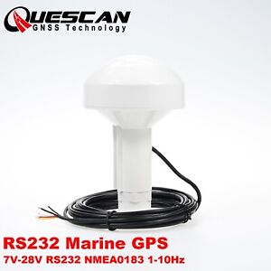 24V 12V Marine RS232 GPS Receiver Antenna NMEA0183 Protocol 4800-115200 1-10Hz
