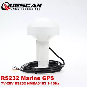 Antenna ricevitore GPS 24V 12 V Marine RS232 protocollo NMEA0183 4800-115200 1-10Hz - Foto 1 di 12