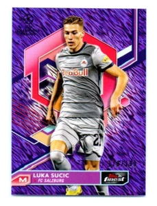 2023 Topps Finest UCL Purple Refractor Luka Sucic /199 FC Salzburg #85 - Picture 1 of 2