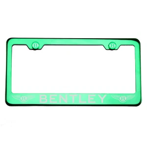 304 Marco de Placa de Matrícula Verde Cromado Acero Inoxidable Plata Bentley Grabado con Láser - Imagen 1 de 10