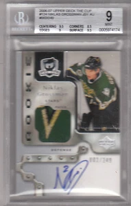 2006 07 UD The Cup Niklas Grossman Stars logo emblem HIS JERSEY NUMBER #002/249 - Picture 1 of 1
