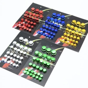 30Pc Universal Motorcycle Scooter Screw Nut Bolt Cap Cover Decoration 5 Colors, - Bild 1 von 16