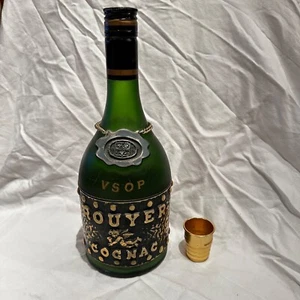 Vintage Rouyer VSOP Cognac Bottle with Shot Glass - Picture 1 of 9