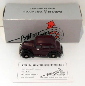 Pathfinder Models 1/43 Scale PFM25 - 1948 Morris Eight Series E 1 Of 600 -Maroon - Picture 1 of 5