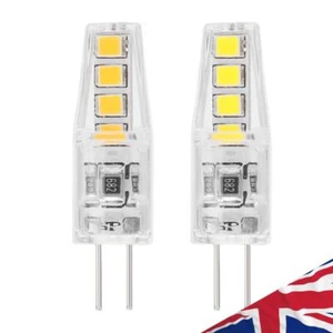 2W Silicone Corn Lamp G4 SMD2835 8 LED Chandelier Light Bulb (Cold White) - Picture 1 of 10