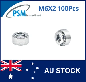 SELF CLINCHING NUT M6-2 STAINLESS STEEL (  2.3 ) PSM PCLSM62 X100 - Picture 1 of 4