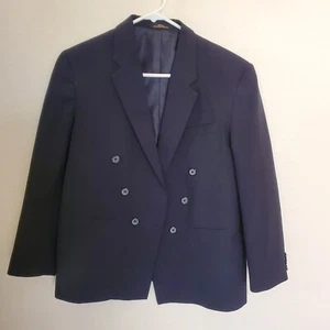 Amherst Collection Boys Suit Jacket Size 14 Husky Black Pre-Owned . - Picture 1 of 16