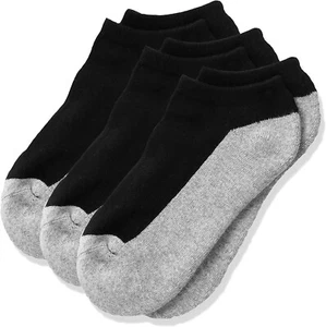 Jefferies Little 177445 Kids Boys 3 Pack Sport Socks Black/Gray Size M/6-12 - Picture 1 of 2