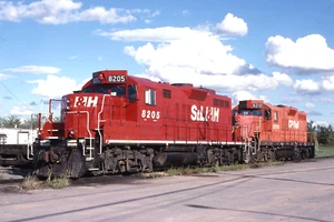 Original Slide: Saint Lawrence & Hudson GP9u 8205 Group View - Later back to CP - Picture 1 of 1