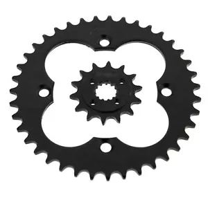 2005 - 2008 Honda TRX400EX 400EX 14 Tooth Front & 39 Tooth Rear Black Sprocket - Picture 1 of 2
