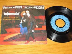 FRANCE 45 RPM/PICTURE SLEEVE - ARMANDE ALTAI & JACQUES HIGELIN - "INFORMULE" - Picture 1 of 2