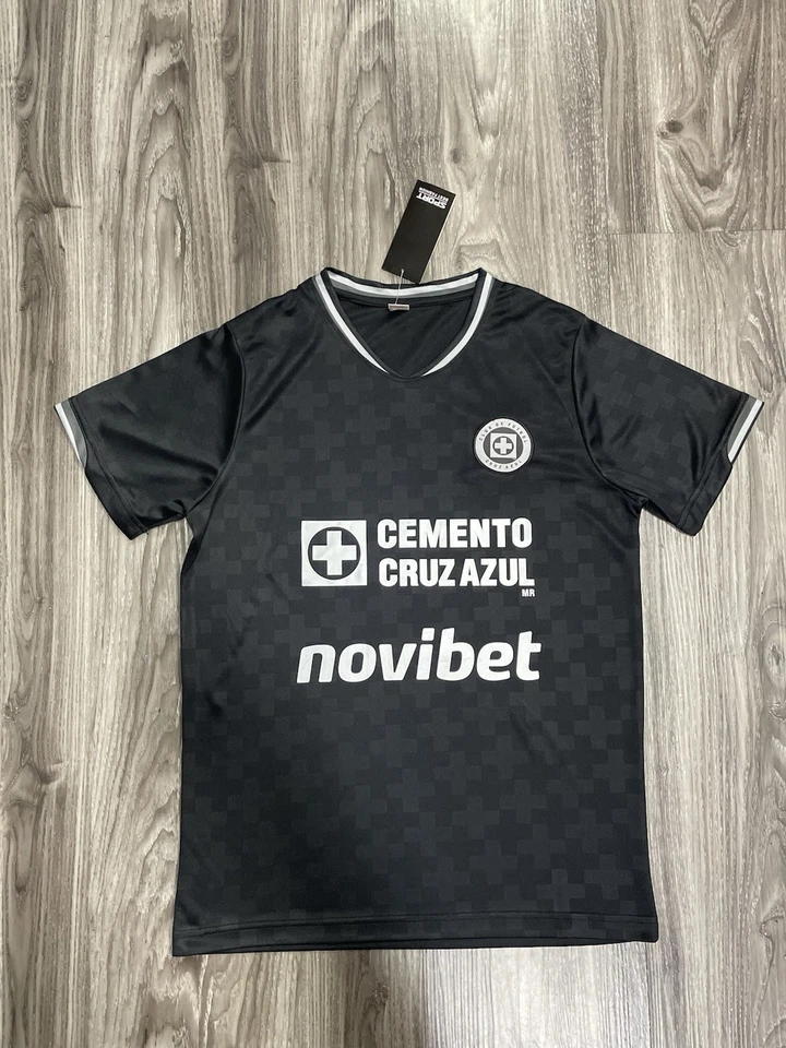 Camiseta de fútbol Cruz Azul negra/plateada tercera 2025 talla para hombre XL solamente Foto 1 de 4