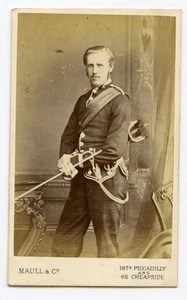 CDV MILITARY MAN SOLDIER UNIFORM BY MAULL & Co # 8389 - Foto 1 di 2