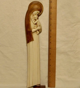 BEAUTIFUL and UNIQUE MCM VINTAGE P.P. DEPOSE MADONNA AND CHILD MADE in FRANCE - Picture 1 of 8