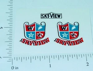 Pair Marx Plastic Skyview Taxi Cab Sticker Set MX-040 - Picture 1 of 1