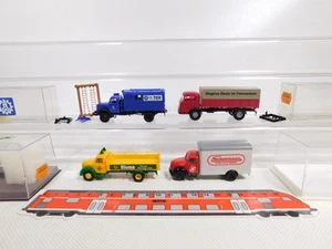 DP220-0.5# 4X Brekina H0 1:87 Magirus 4202 4222 Bluna 8300 46431 THW Mint Box - Picture 1 of 5