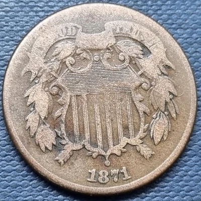 1871 Two Cent Piece 2c Better Grade #95980 - Image 1 of 2