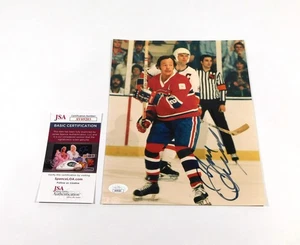 Yvan Cournoyer Signed 8 x 10 Color Photo Canadiens JSA Auto AV69203 - Picture 1 of 3