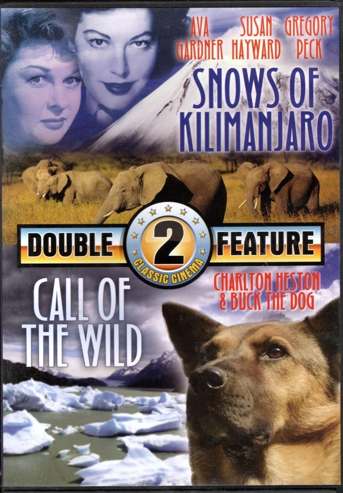 Classic Cinema DVD Double Feature Snows of Kilimanjaro & Call of The Wild - Image 1 of 1