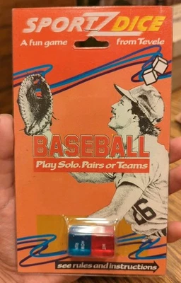 Vintage Sportz Dice Baseball Game by Tevele 1986 - Brand New Sealed! - Image 1 of 3
