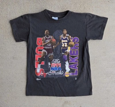 Camiseta De Colección 1991 Finales NBA Lakers Bulls Michael Jordan/Magic - Juvenil 14-16 Foto 1 de 4