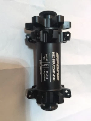 SPANK HEX BOOST FRONT HUB 110X15 6BOLT ROTOR 28HOLE STRAIGHT PULL BLACK LITE WP - Image 1 of 4