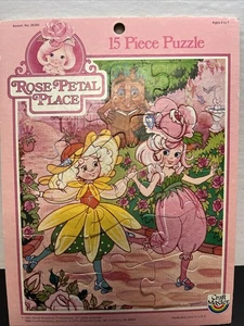 Vintage Rose Petal Place Puzzle Board 1984 Craft Master 15 Piece W17 - Picture 1 of 6