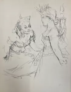 Jack Levine, "Marianne and The Goddess of Liberty",1967, lithograph, hand signed - Picture 1 of 2