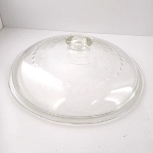 Coperchio in vetro vintage Corning Ware PYREX C10 ricambio trasparente copertura cupola rotonda 12" - Foto 1 di 12