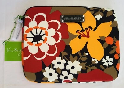 Vera Bradley Bittersweet Neoprene Tablet eReader Sleeve 10x8 Padded Zipper N15 - Image 1 of 4