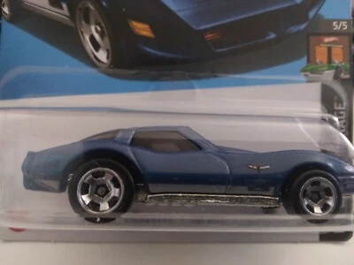 HOT WHEELS 2024-109 HW DREAM GARAGE CORVETTE STINGRAY 5/5 BLUE RSW - Image 1 of 3