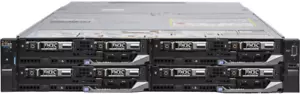 DELL POWEREDGE FX2/s 0XJ6VP CHASSIS WITH 4x FC630 INTEL v4 256GB 2x HDD's BLADE - Picture 1 of 5