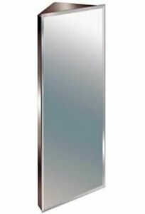 900cm Stainless Steel Mirror Bathroom Corner Cabinet Beveled Edge