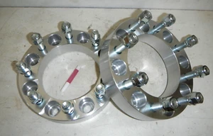2Pcs 1.5" 8x6.5 to 8x6.5 Wheel Spacers Chevy Dodge Ram 2500 3500 8 Lug - Picture 1 of 4