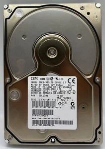 IBM 25L1790 9.1GB 3.5” 50 Pin SCSI HDD DNES-309170 - Picture 1 of 2