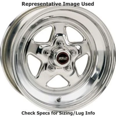 Rueda delantera Weld Racing 96-512204 Street DFS Series Prostar 15"x12" - Pulida Foto 1 de 3