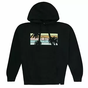 Felpa con cappuccio Ocean Pacific Palm Tree Stripes blu navy uomo taglia S nuova con etichette - Foto 1 di 5