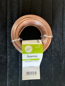 HAMA 2x 0.75 mm² Cable Altavoz, 10 m NUEVO Audio Speaker Cable - Imagen 1 de 4
