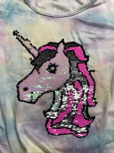 BTWeen size 10 girls shirt UNICORN And SEQUINS . EUC. Super Super Soft. - Picture 1 of 4